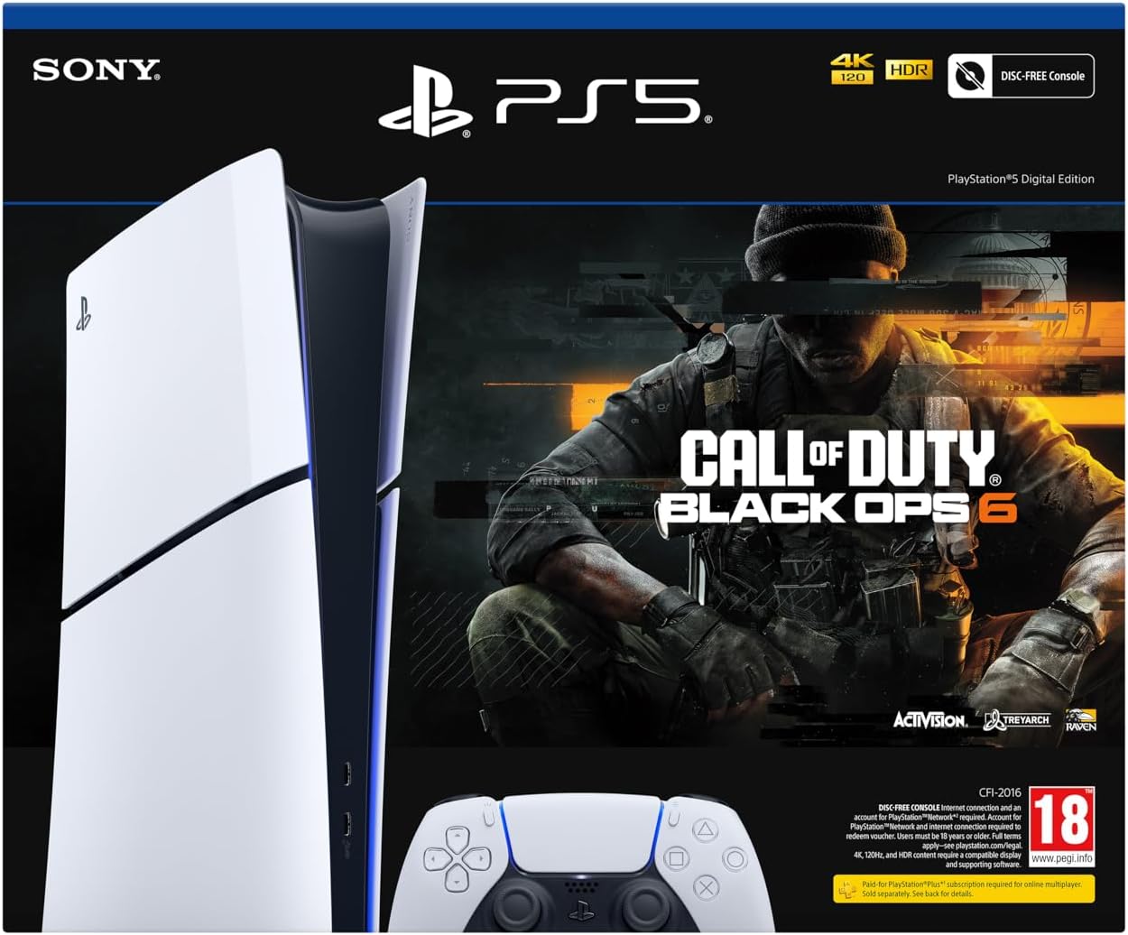 PlayStation 5 PS5 Digital Edition (Slim) - Call of Duty: Black Ops 6 Bundle