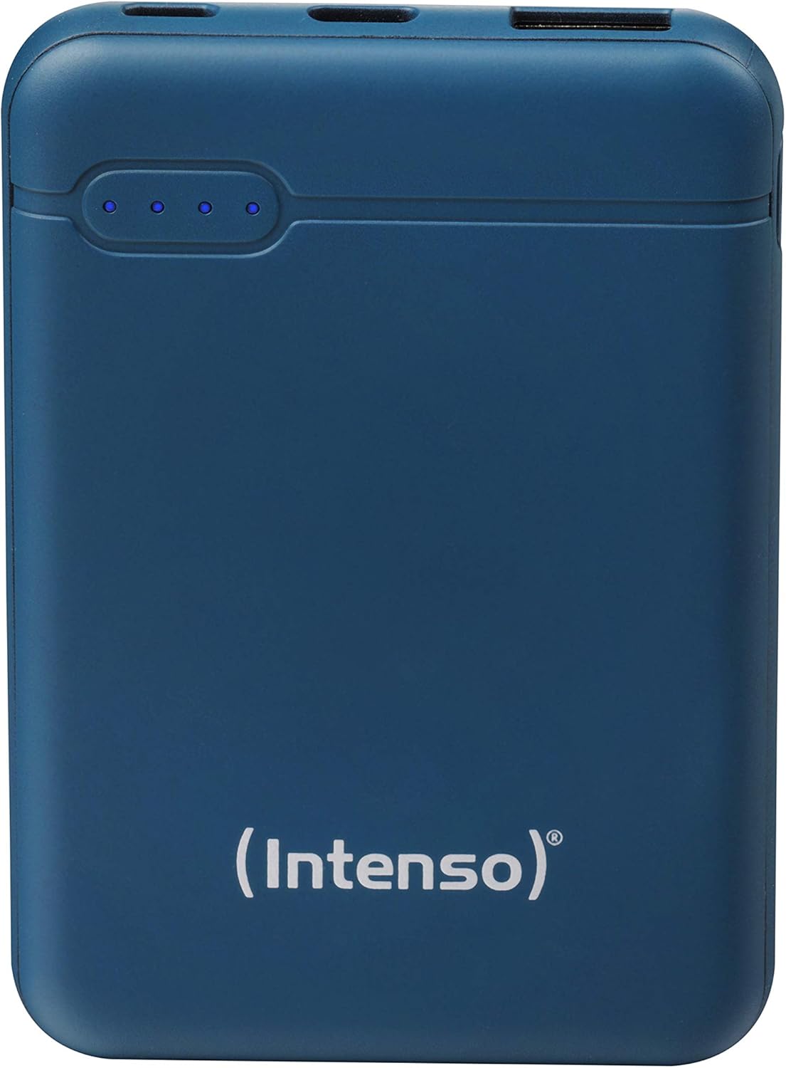 Intenso Power Bank Portable Charger (5000mAh, Compatible with Smart Phone/Tablet PC and More) Petrol Blue