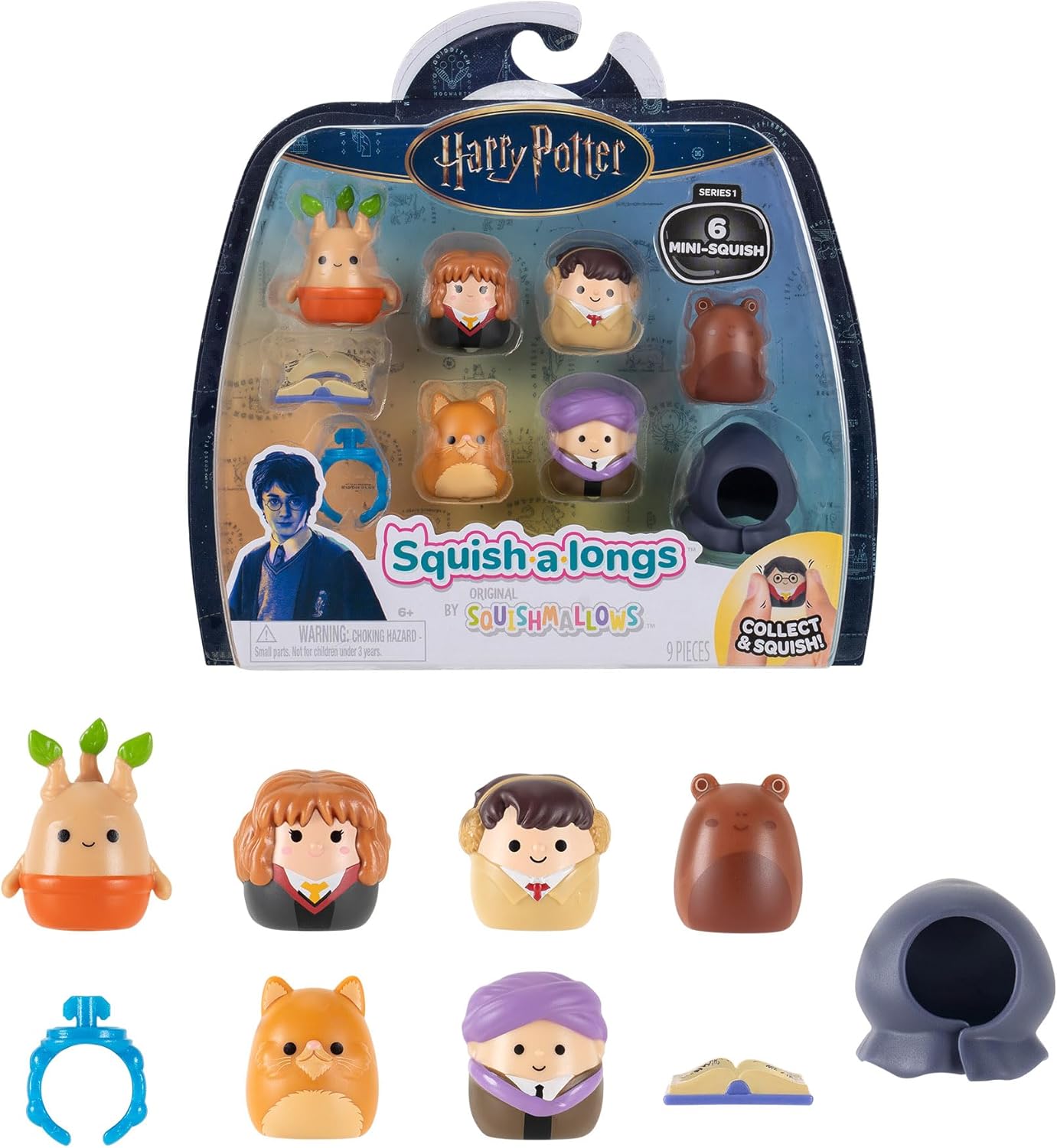 Squish-a-longs Harry Potter Mini-Squish + Accessory 6-Pack Mini-Squish
