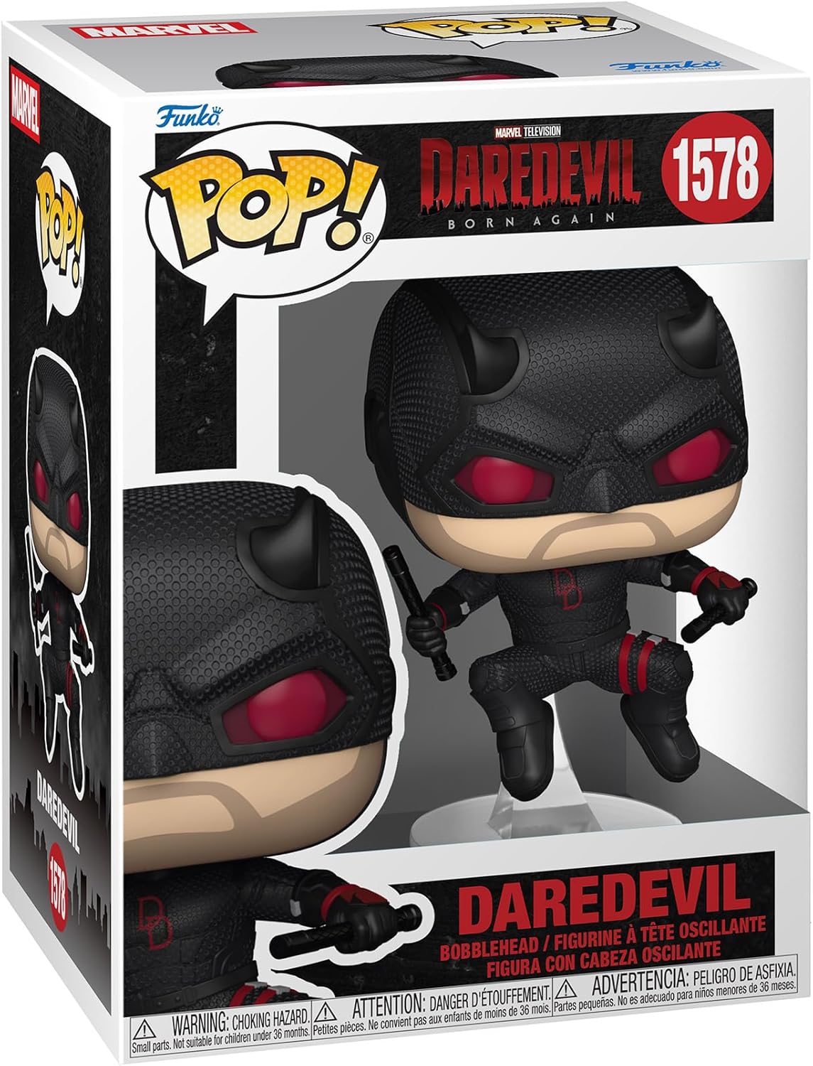Funko Pop! Vinyl Daredevil Black Suit Born Again