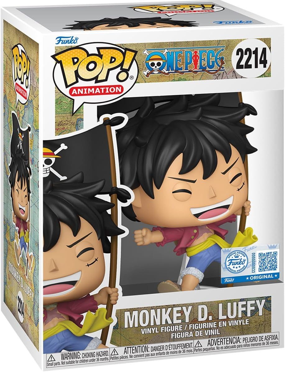 Funko Pop! Vinyl One Piece Luffy w/Flag