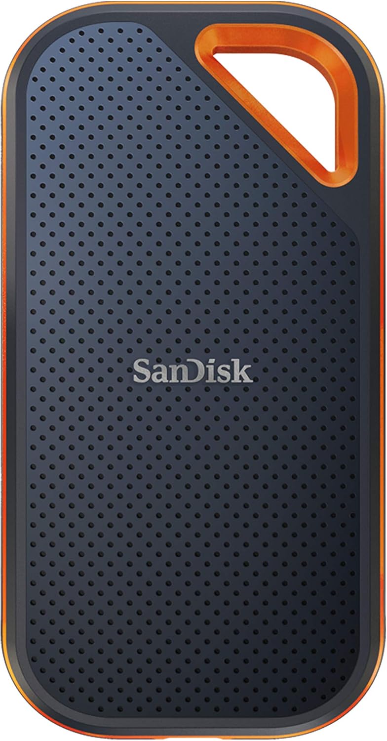 SanDisk 1TB Extreme PRO Portable SSD - Up to 2000MB/s - USB-C, USB 3.2 Gen 2x2, IP65 Water and Dust Resistance, Updated Firmware - External Solid State Drive