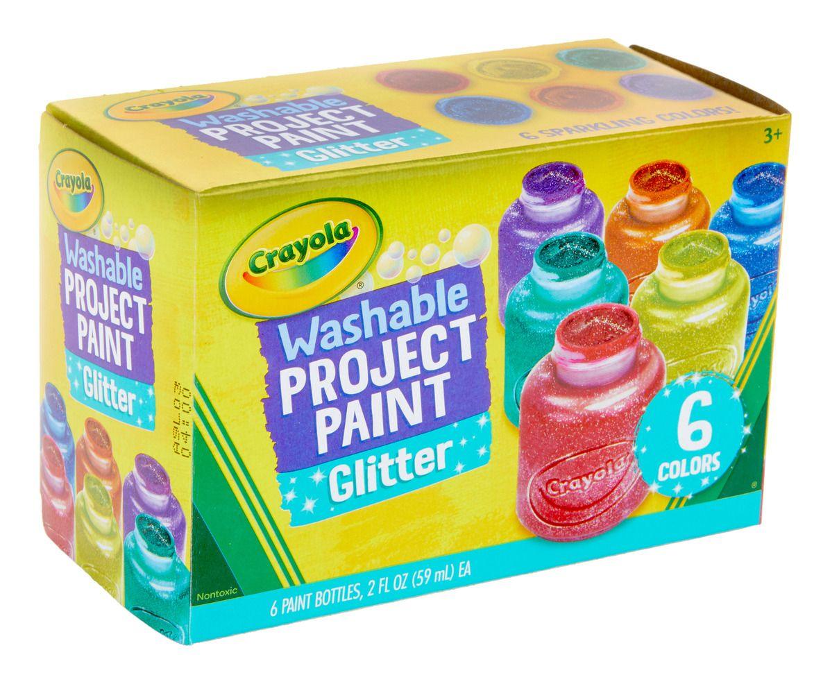 Crayola 6ct Washable Glitter Paints