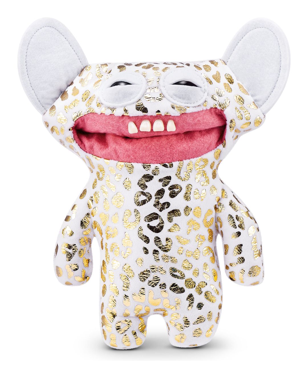 Fuggler 9" Gold Fuggs - Grin Grin - Leopard Fleece