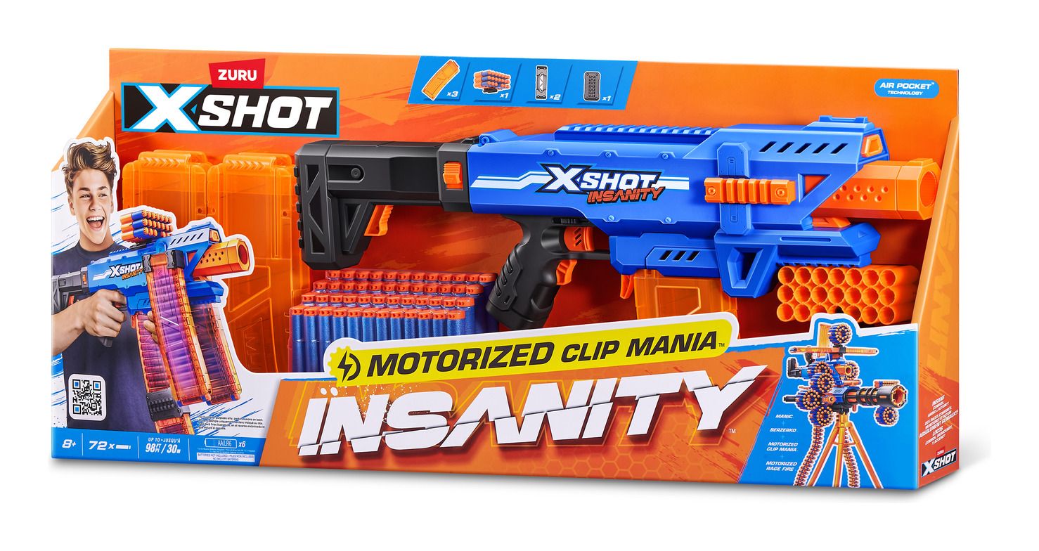 XShot Insanity S1 Motorised Clip Blaster