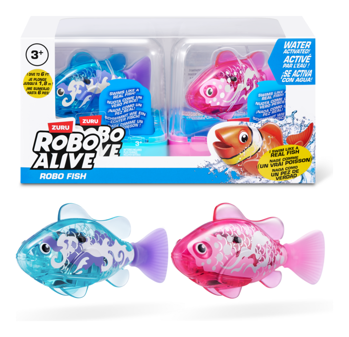 Robo Alive Water Activated S3 Fish Twin Pack