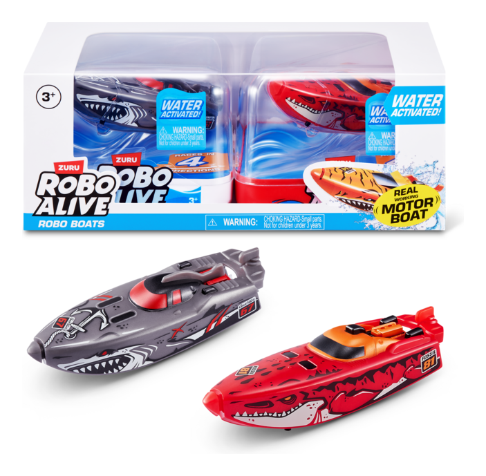 Robo Alive Water Activated S1 Boats Twin Pack