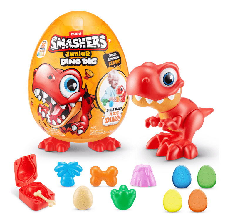 Smashers Junior Dino Dig S1 Large Egg, 1 piece, Random Delivery