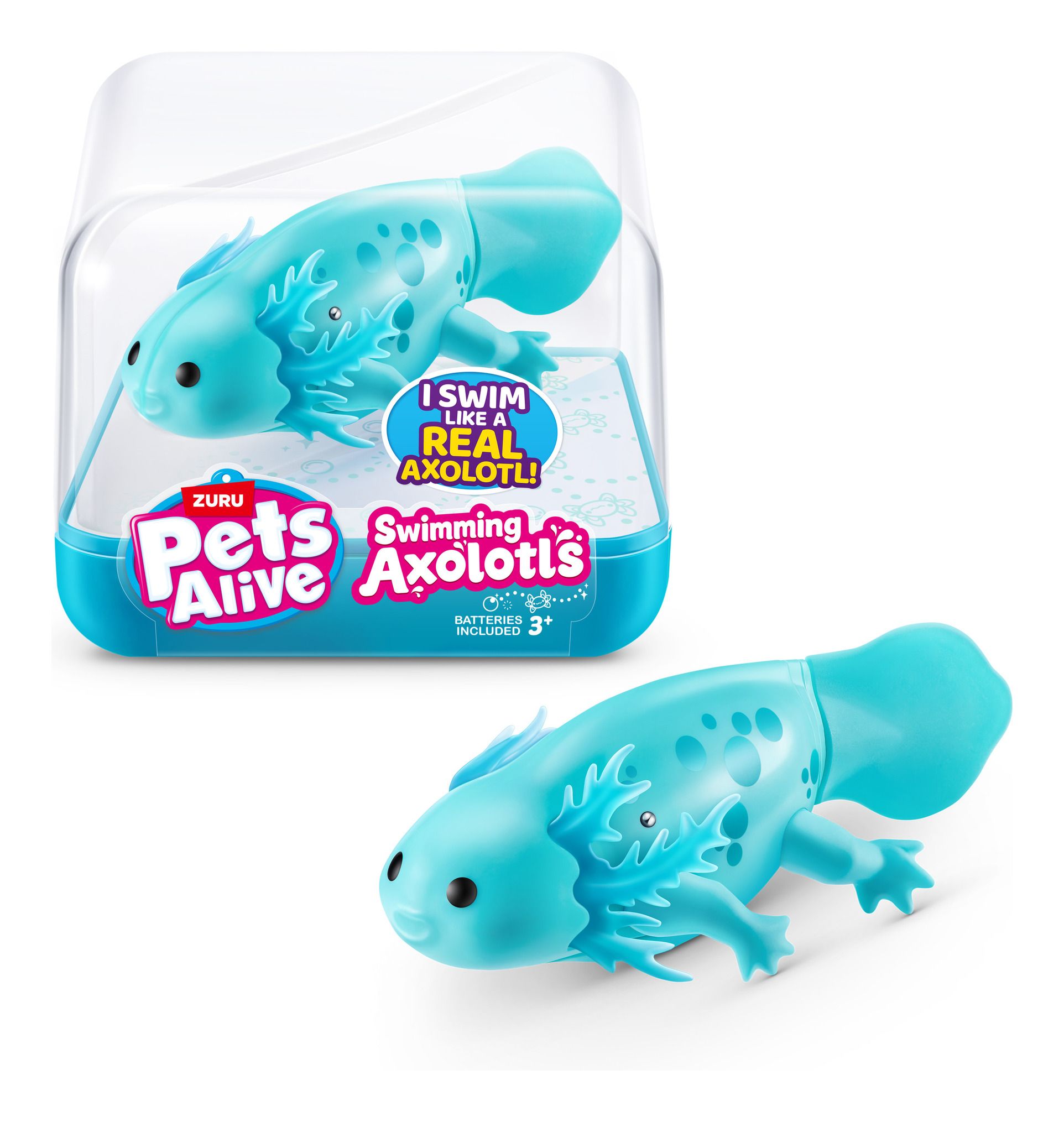 Pets Alive Robo Axolotl – Series 1 Interactive Robotic Pet with Lifelike Swimming Action, Random Delivery