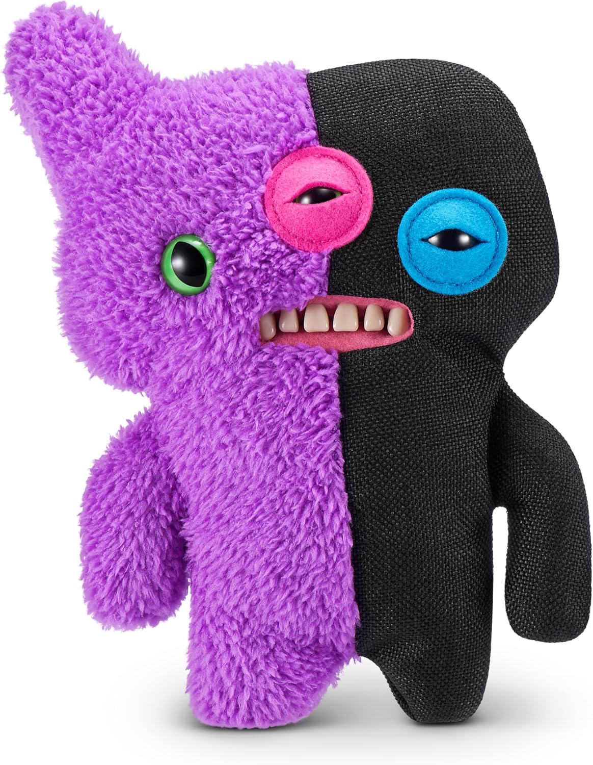 Fuggler Misfit Monsters by ZURU, Funny Ugly Monster, Plush, Collectible, Toy (Reeko & Annoyed Alien - Purple & Black)