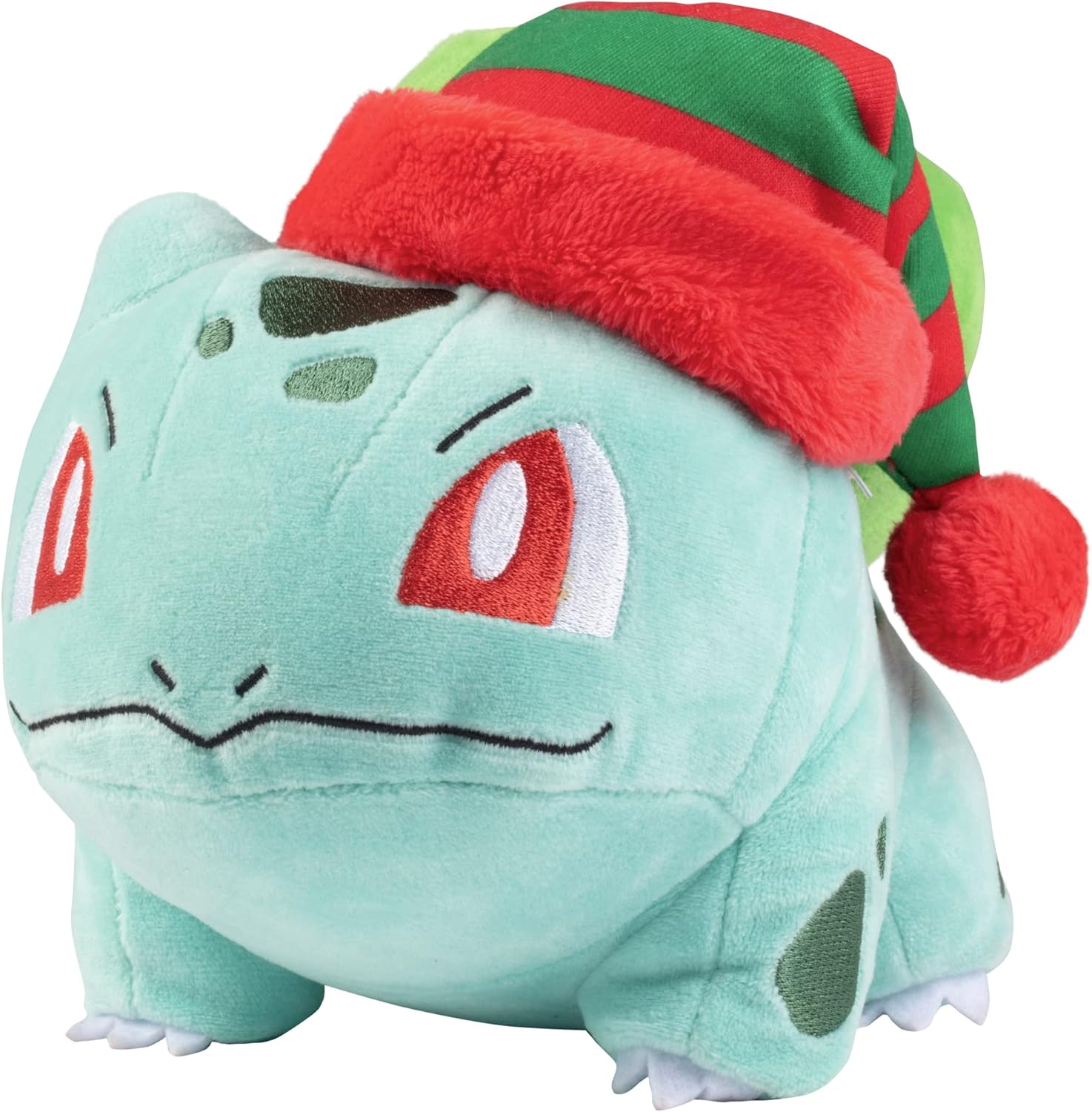 Pokemon 8" Holiday Plush - Bulbasaur Plush with Striped Hat