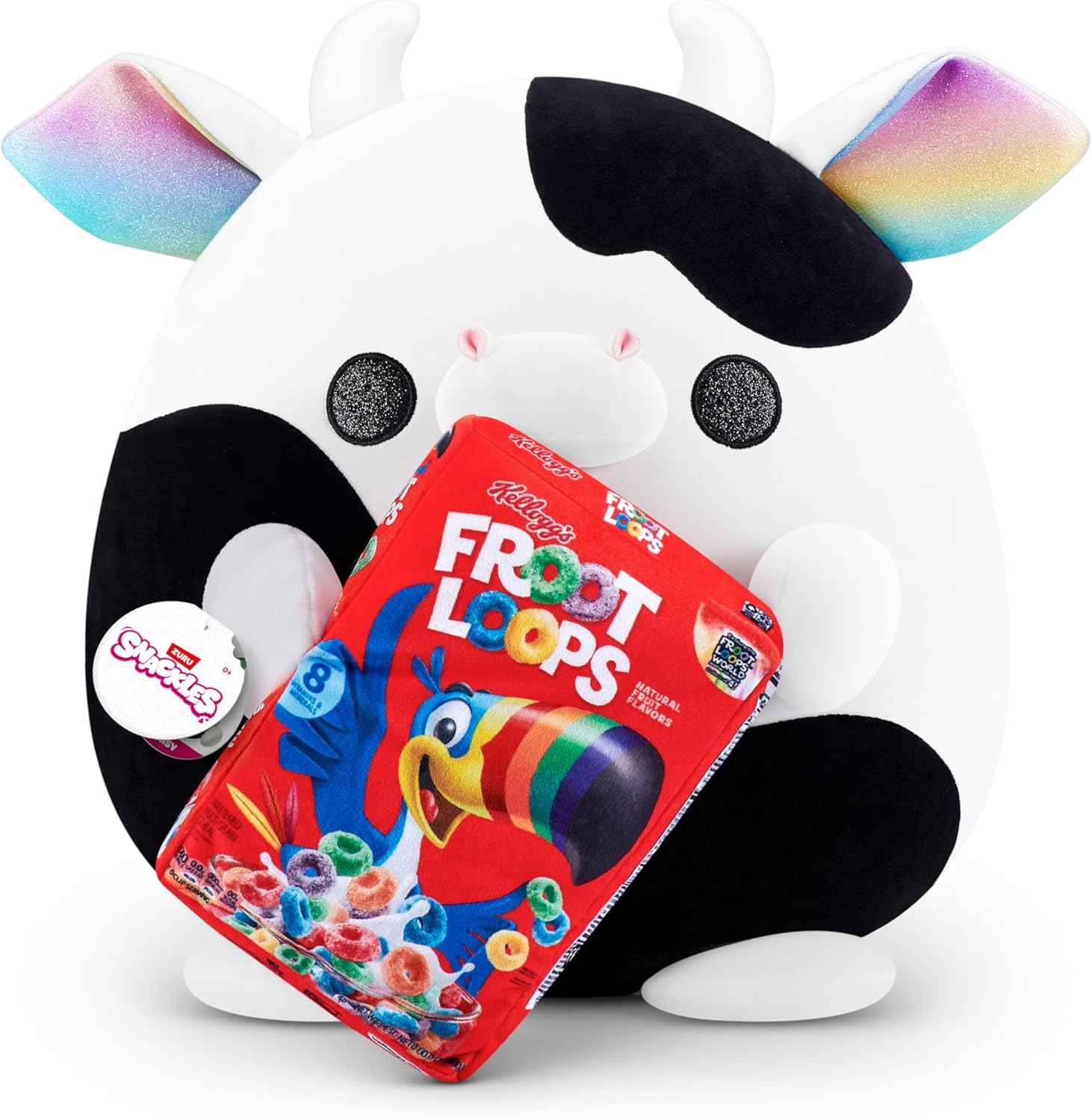 Snackles Super Sized 35 cm, Cow (Froot Loops)