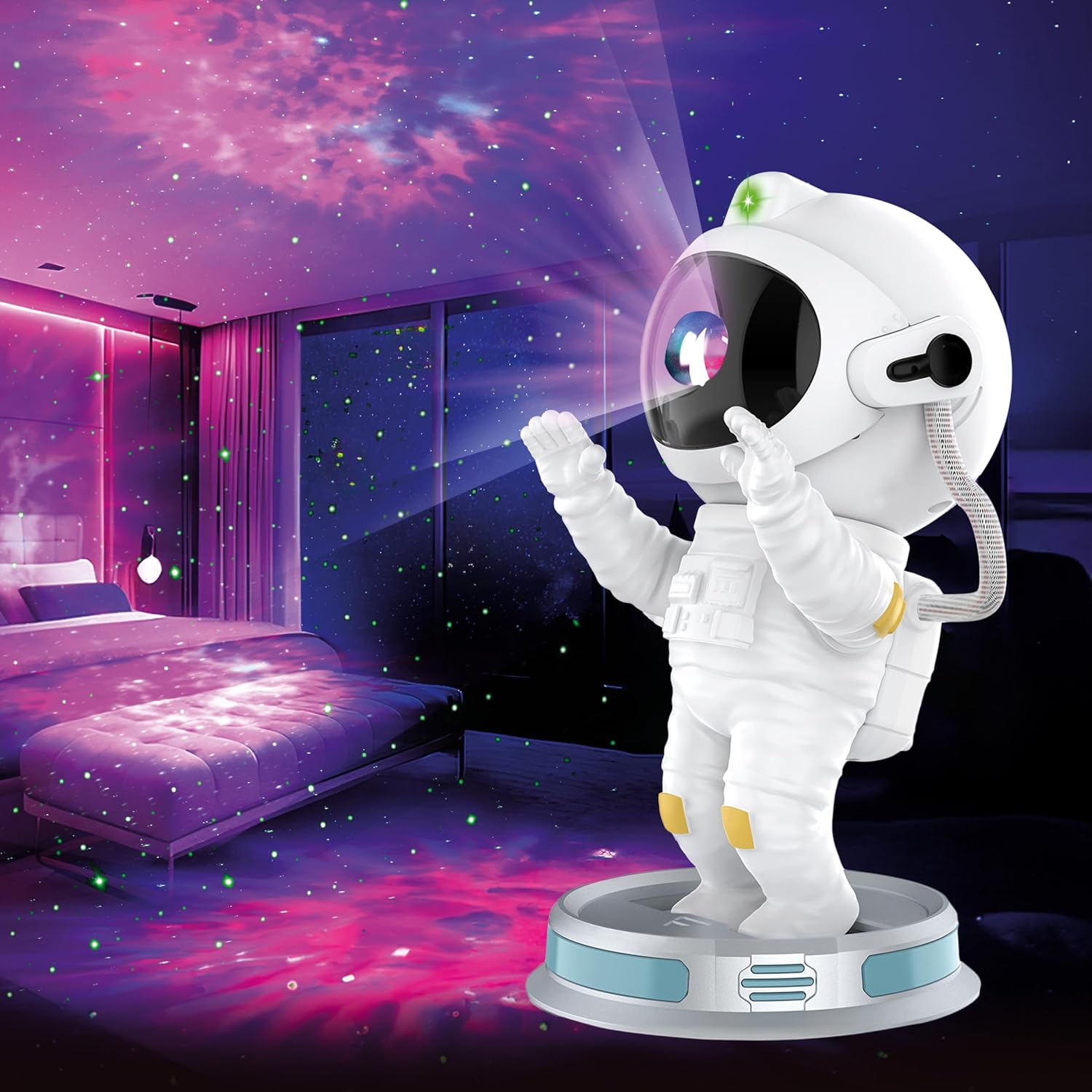 Space Man Night Sky Starfield & Nebula Lighting Projector Light Simulator