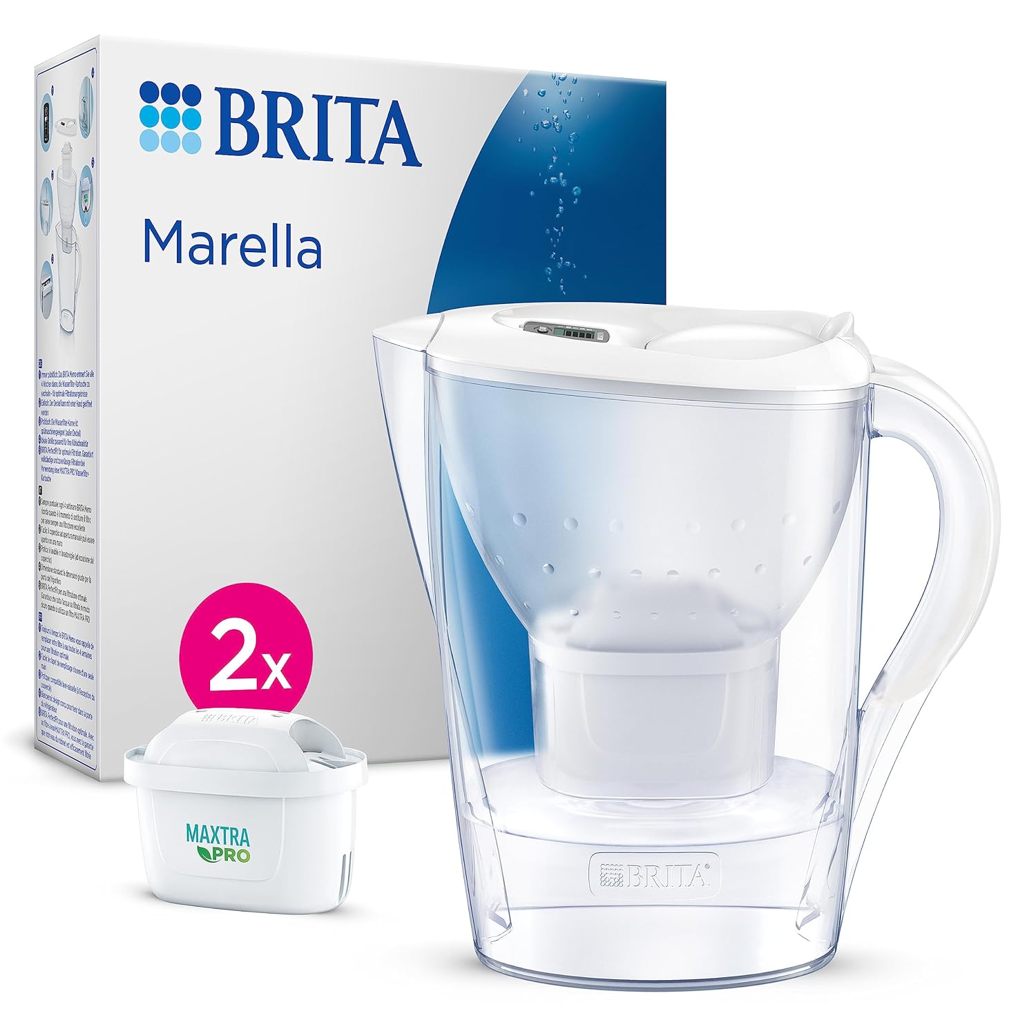 BRITA Marella with 2 cartridges MAXTRA PRO value pack