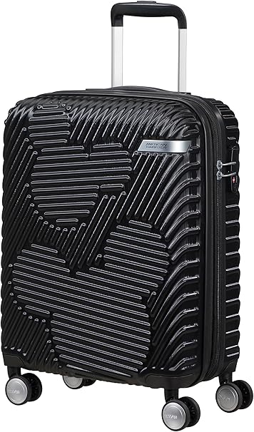 American Tourister Wavebreaker Disney, Spinner, Cabin Size Suitcase Mickey Mouse Clouds Black 55 x 40 x 20 cm