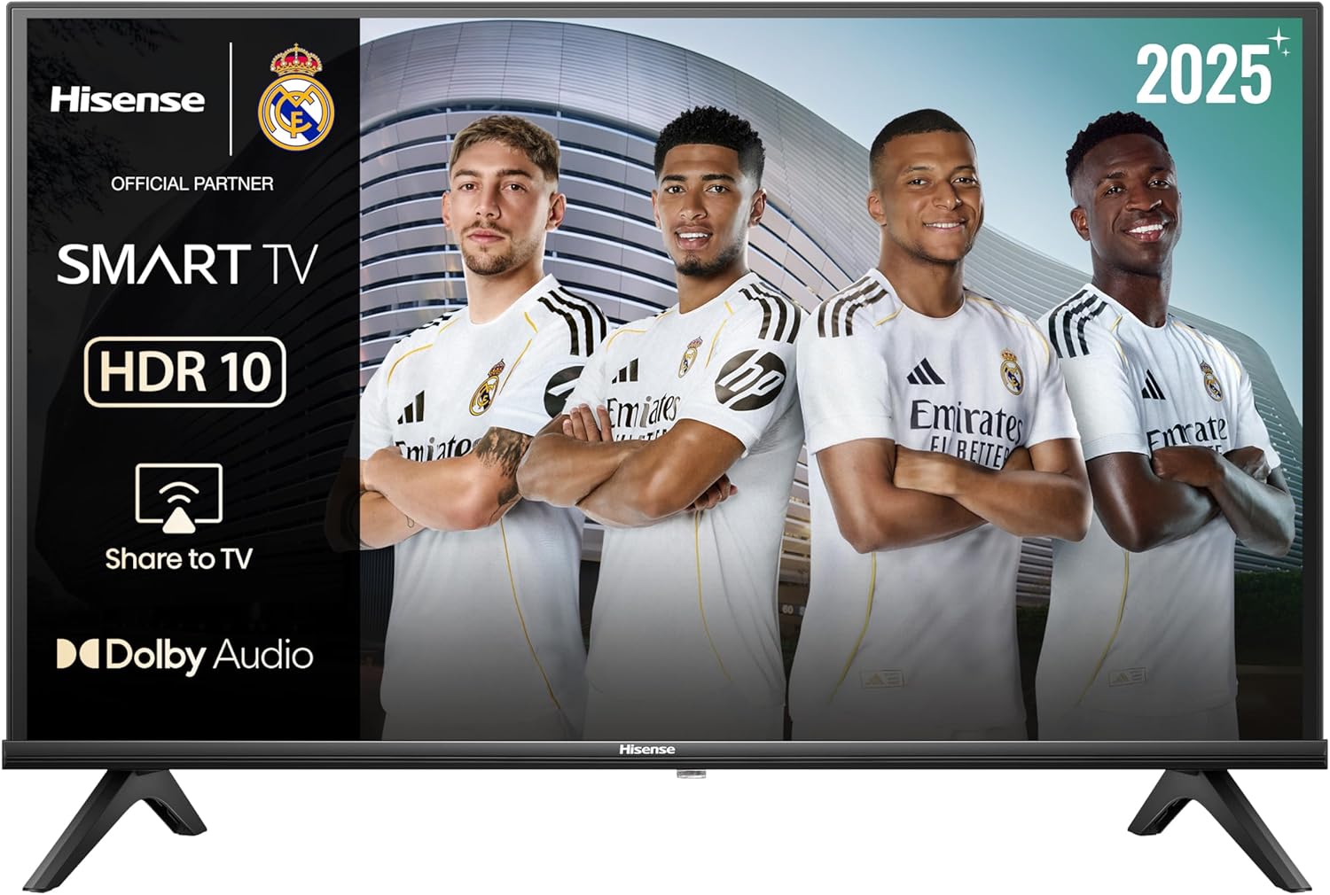 Hisense 32-inch HD Smart TV (2025) - Game Mode, AI Sports, Dolby DTS HD Sound, High Contrast, TV Sharing Function, DVB-T2, Automatic DVB-T2 Channel Sorting