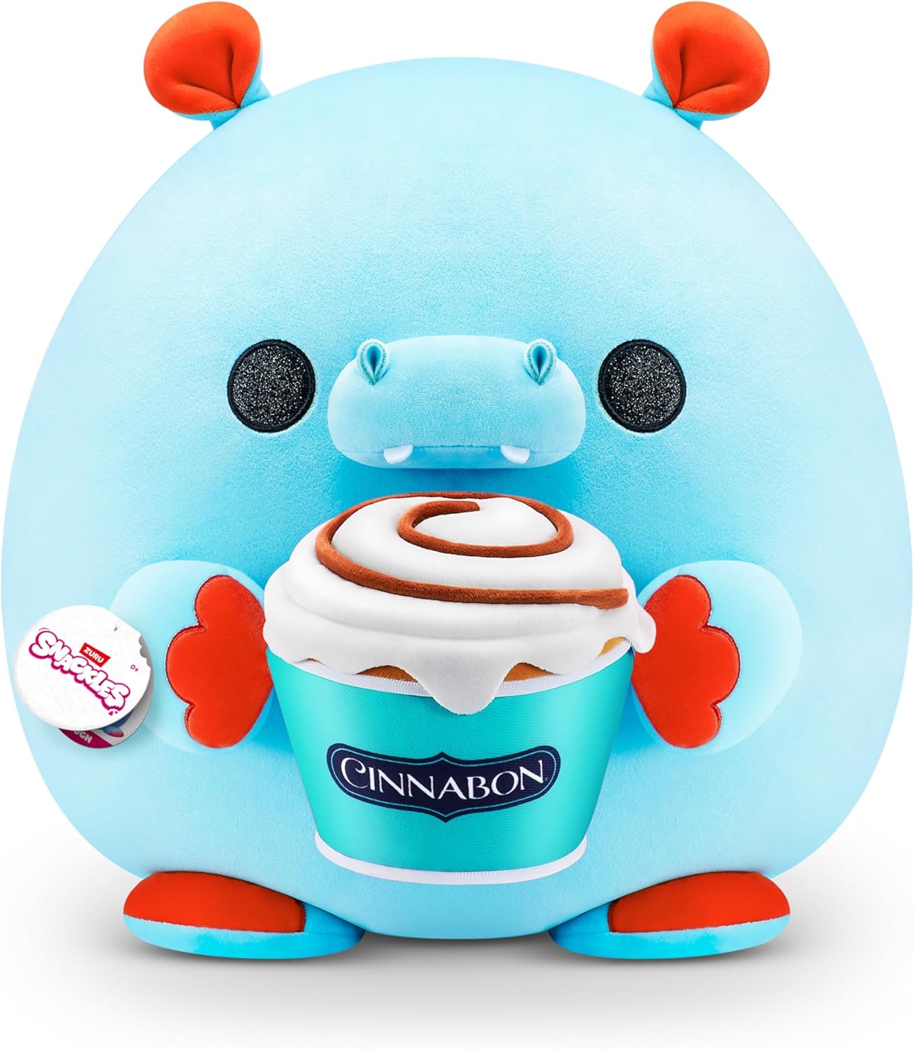 Snackles Super Sized 35 cm, Hippo (Cinnabon)