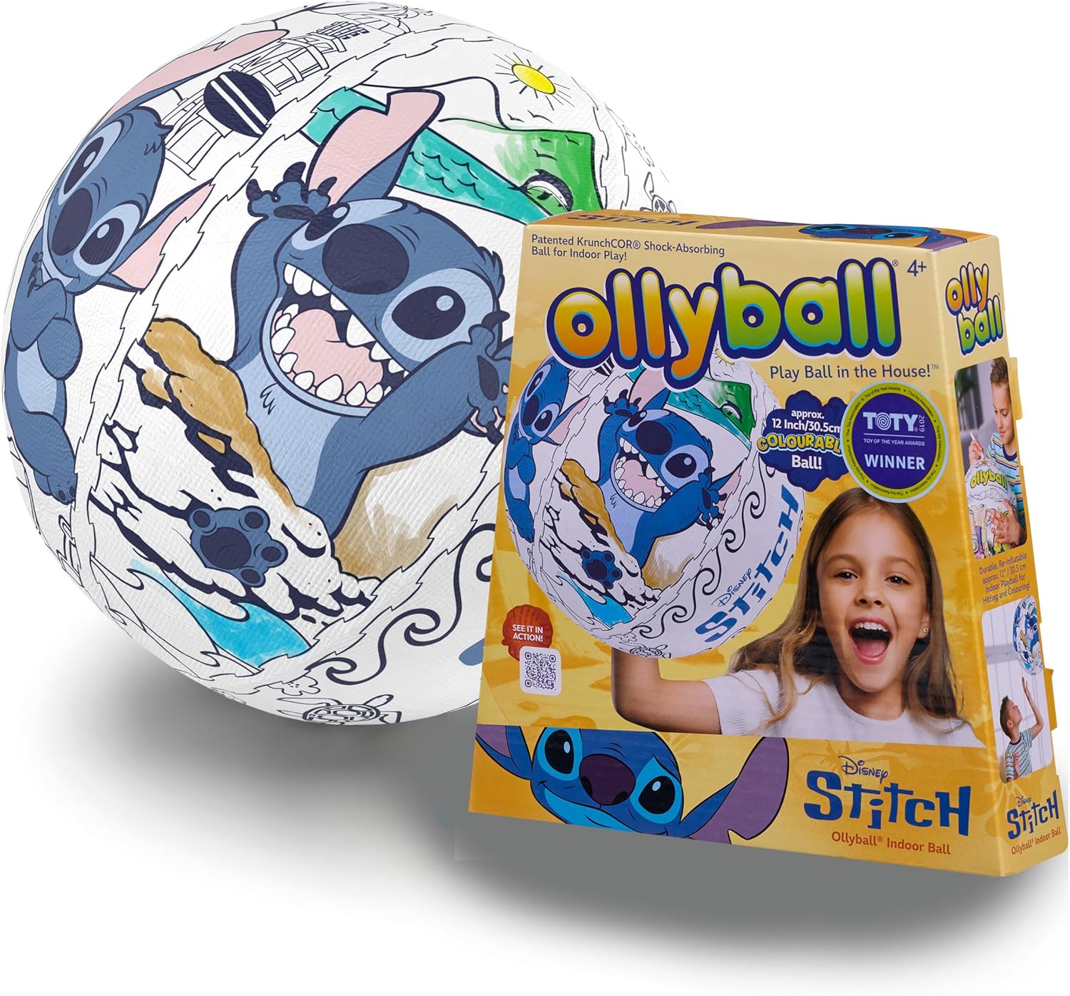 Ollyball Disney Stitch - Indoor Play Ball for Kids