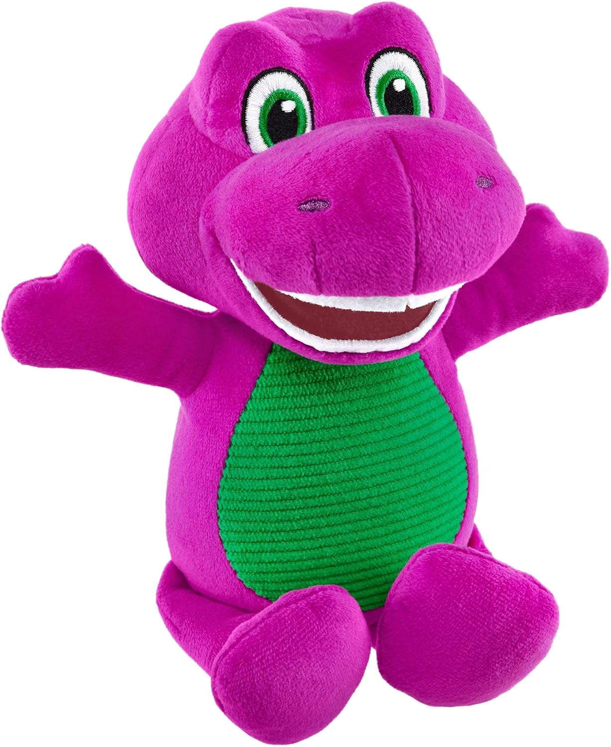 Fisher-Price Barney’s World Toddler Toy 6.5-Inch Barney Plush Dinosaur Character for Preschool Pretend Play