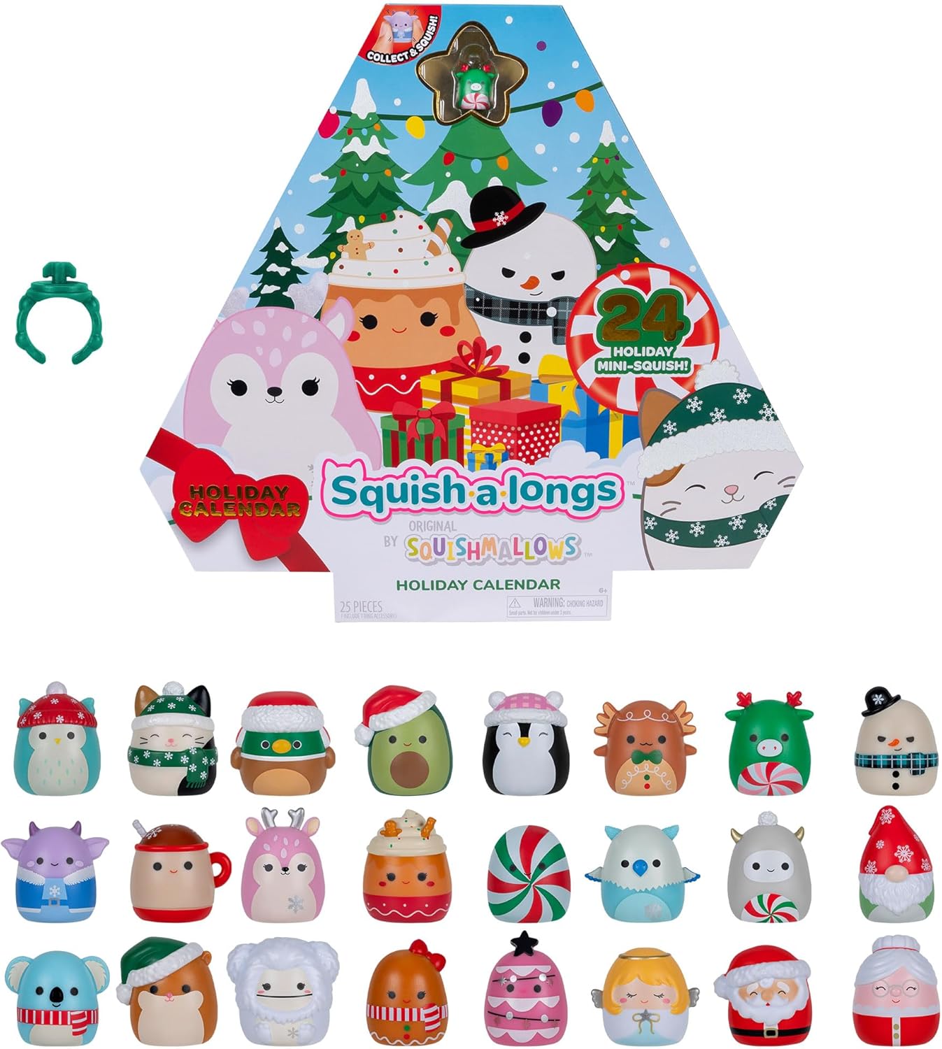 Squish-a-longs Holiday Advent Calendar 24 Day Countdown – Includes 24 Mini-Squish
