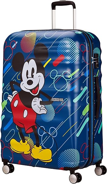 American Tourister Wavebreaker Disney, Spinner, Cabin Suitcase Mickey Mouse Future Pop Blue 55 x 40 x 20 cm