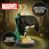 Cable Guys - Loki Marvel Comics Rocket Gaming Accessories Holder & Phone Holder for Most Controller (Xbox, Play Station, Nintendo Switch) & Phone