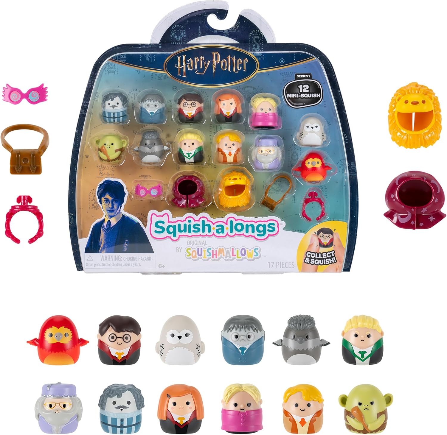 Squishalongs Squish-a-longs Harry Potter Mini-Squish + Accessory 12-Pack