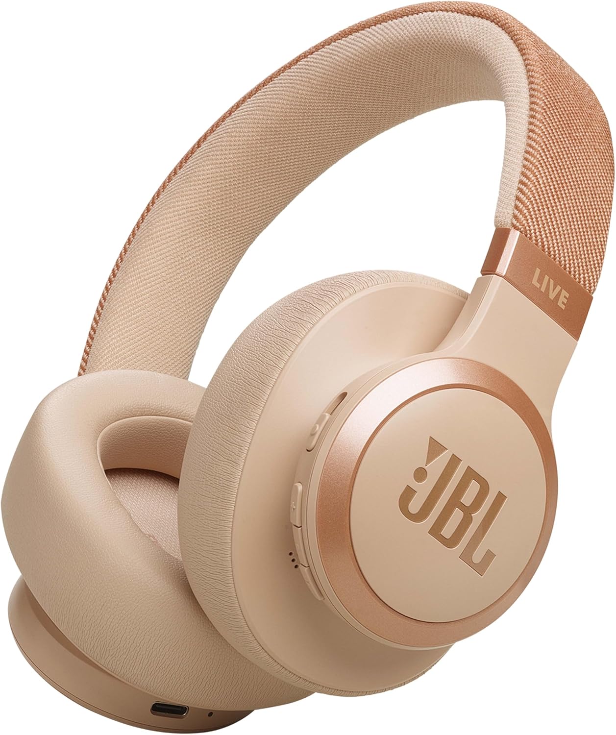 JBL Tune 770NC - Sandstone - Wireless over-ear headphones with adaptive noise canceling and foldable design - Up to 70 hours battery life with quick charge