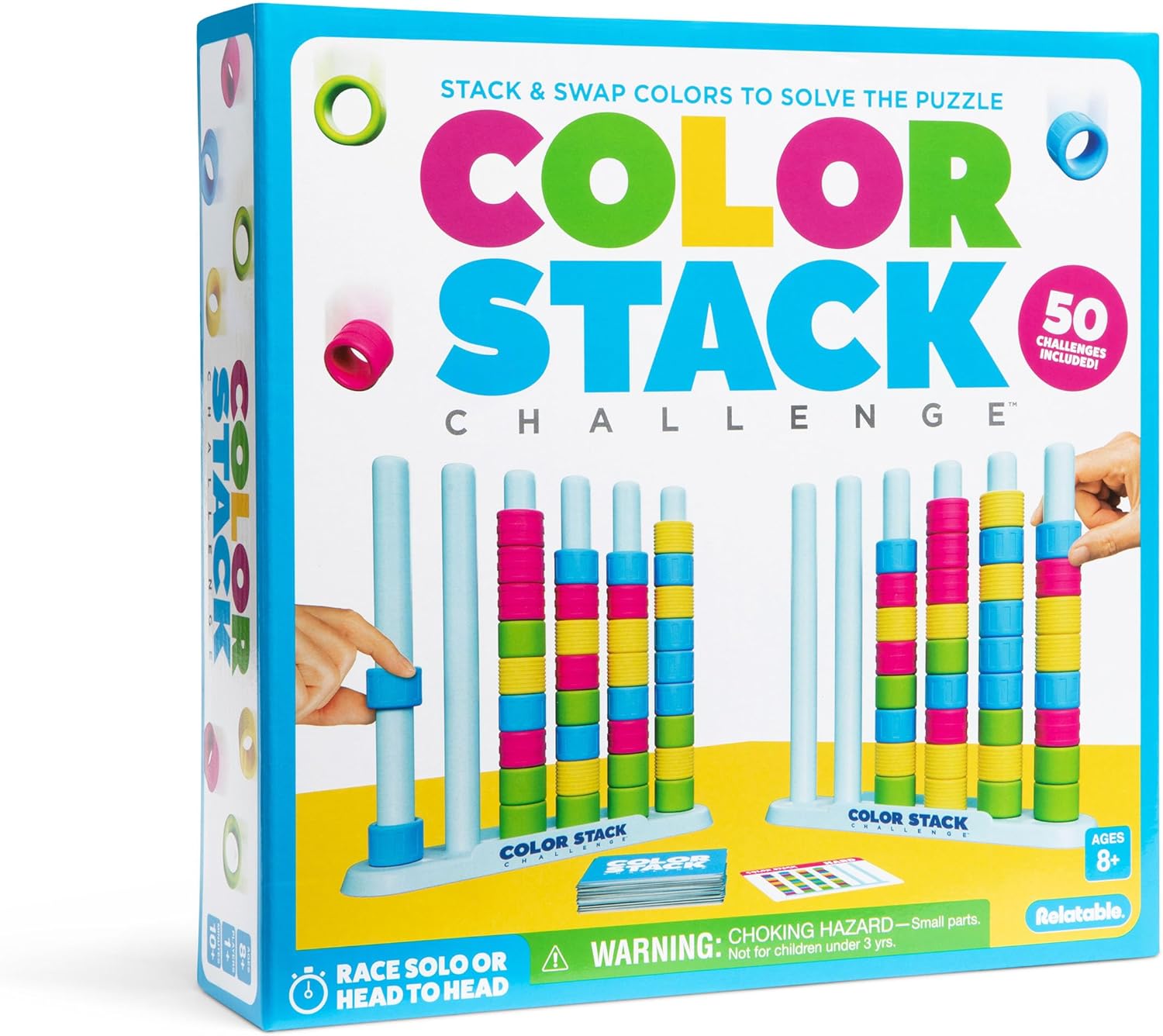 WHAT DO YOU MEME? Color Stack- head-to-head stack and sort colour game with 50 challenges.