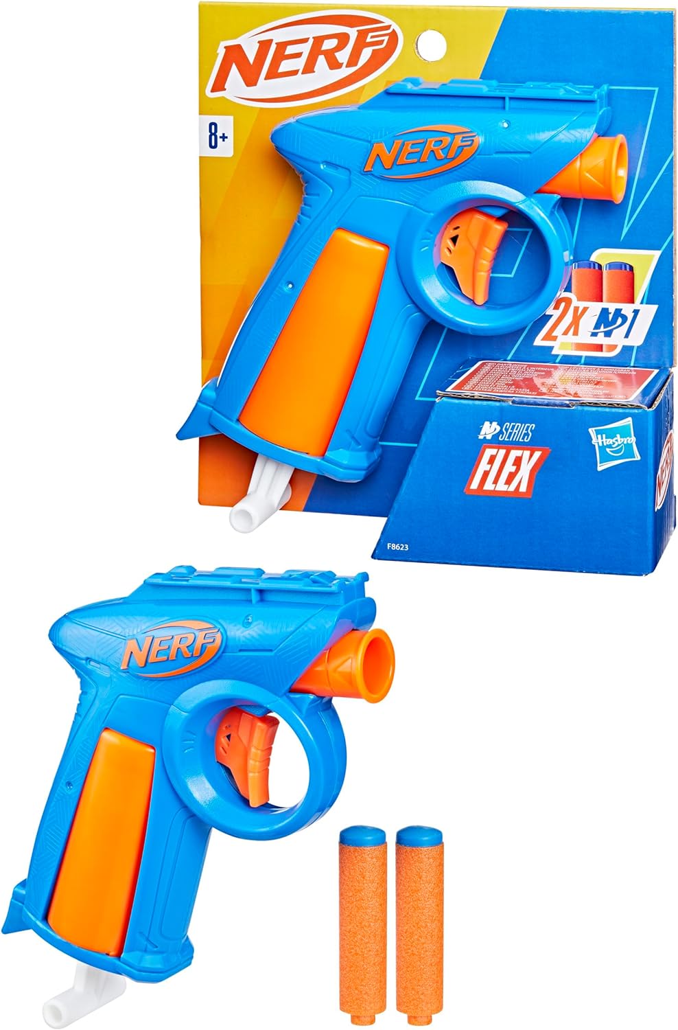 Nerf N Series Flex Blaster, 2x Nerf N1 Darts