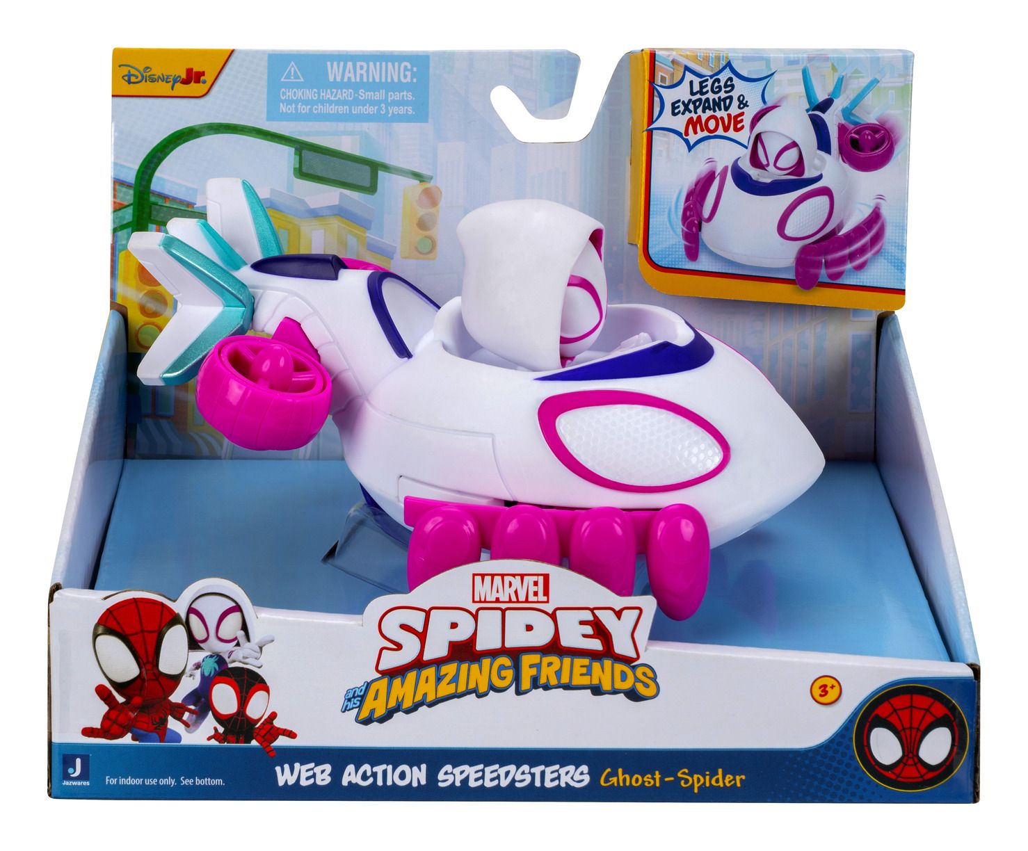 Spidey and his Amazing Friends Spider-Man Web Action Speedsters with Ghost Spider Figure