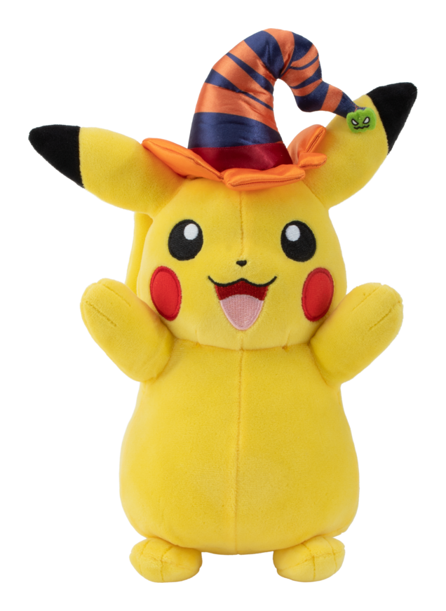 Pokemon 8" Seasonal Plush Pikachu With Witch Hat