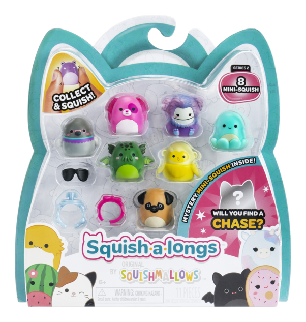 Squishalongs 8-Pack Plush Toy Set - Style 1 Wave 2