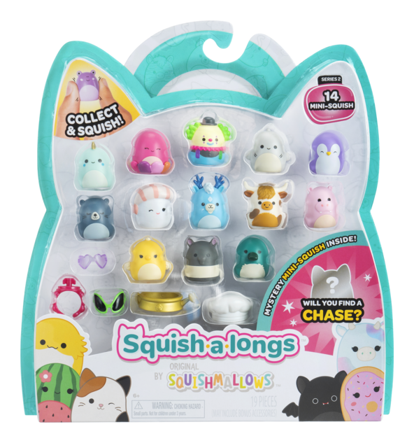 Squishalongs 14-Pack Series 1 - Fun & Collectible Squishy Toys