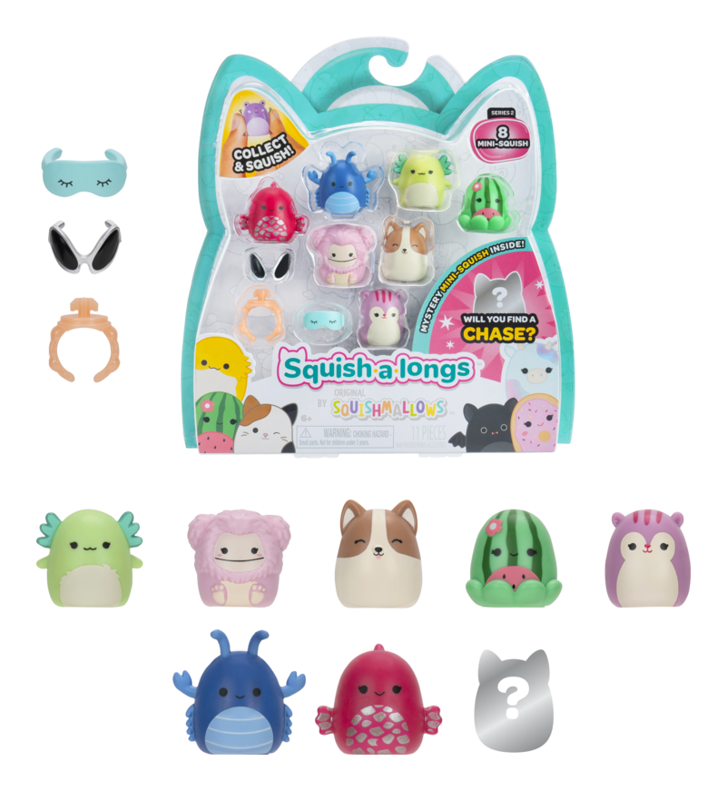 Squishalongs Style 3 - 8 Pack Set (Wave 2)