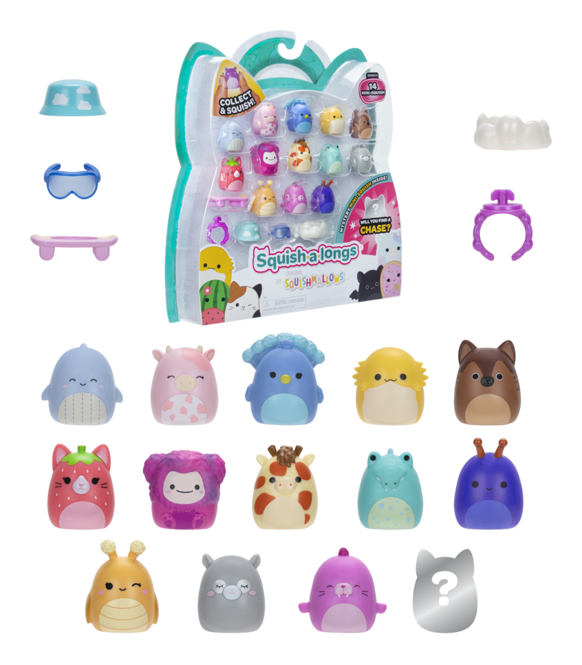 Squishalongs 14-Pack - Style 2 Wave 2 Plush Collectibles