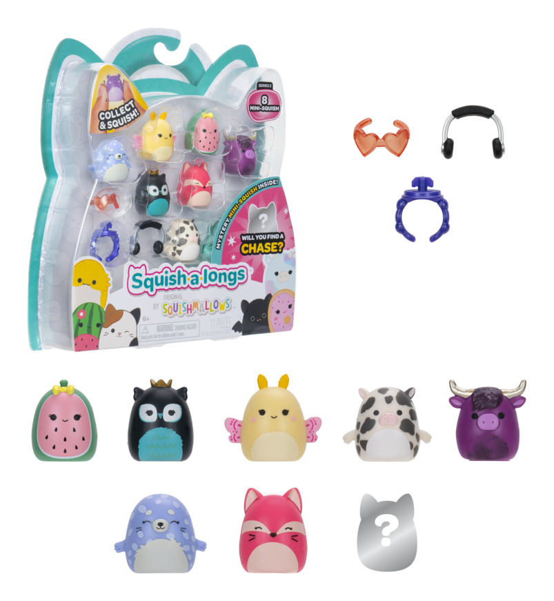 Squishalongs - 8 Pack (Style 4) W2