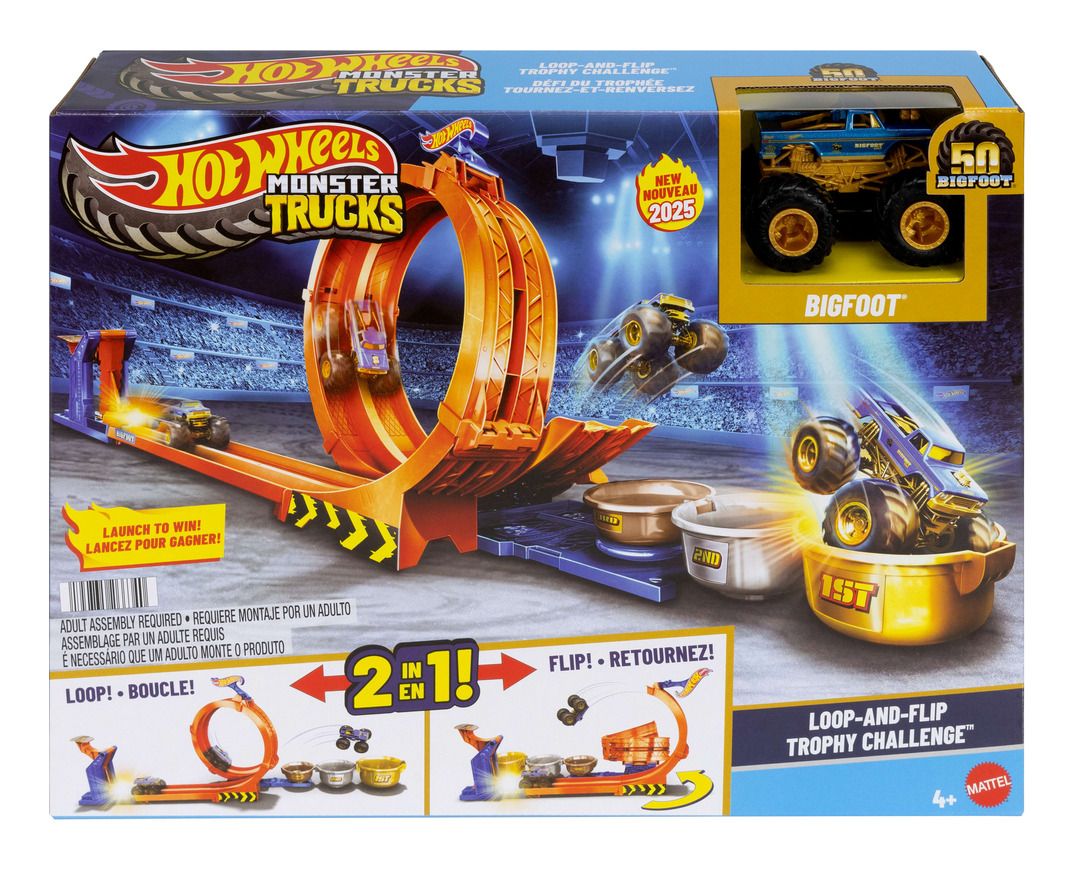 Hot Wheels Monster Trucks L&F TC Bigfoot 50th – Special Edition Die-Cast Truck for Epic Smash & Crash Fun