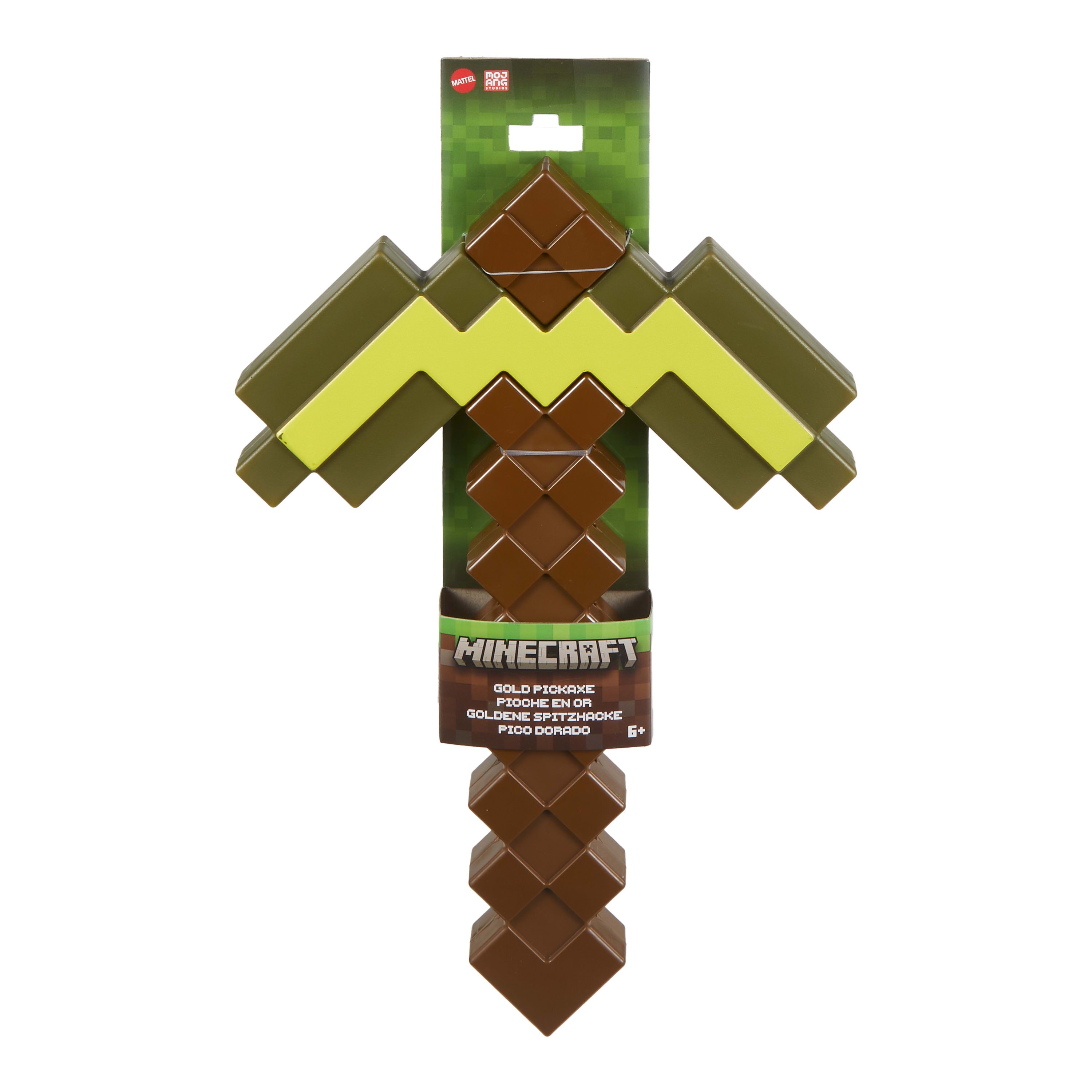 Official Minecraft Gold Pickaxe Toy Replica
