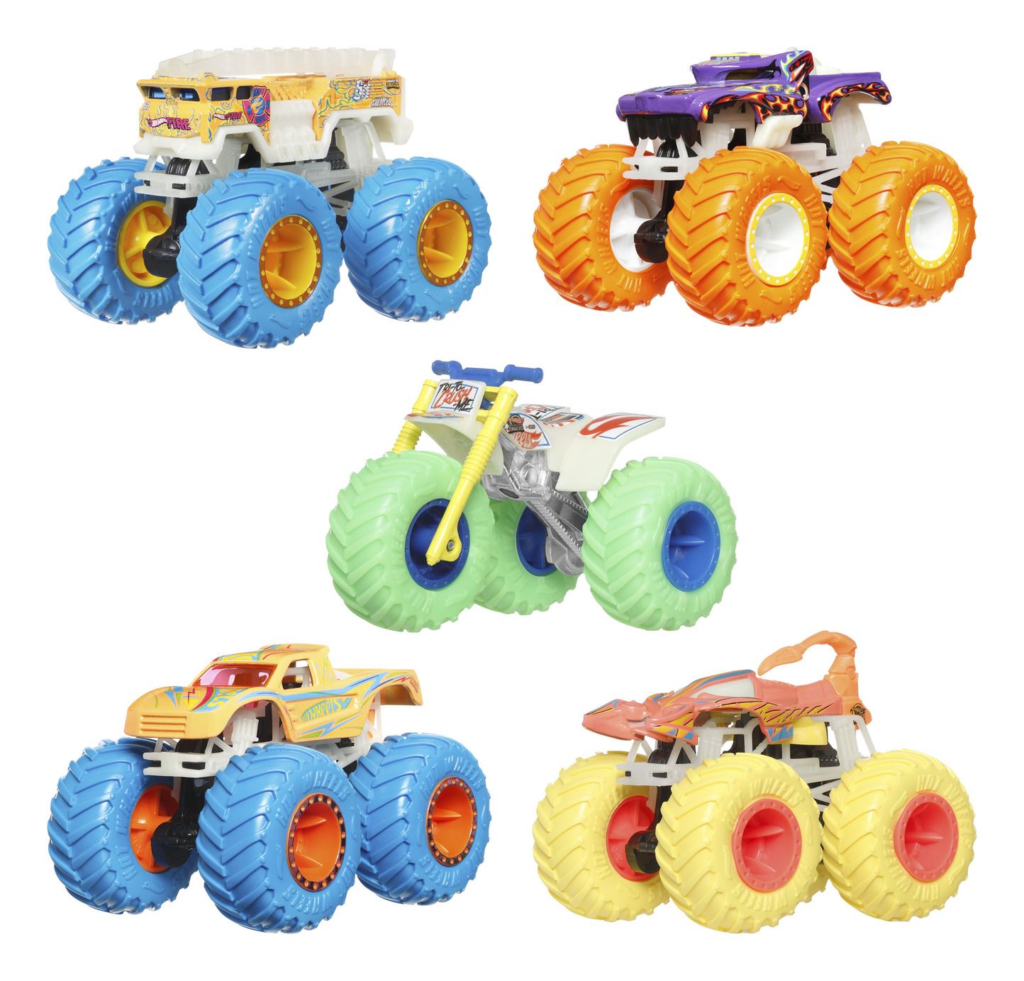 Hot Wheels Monster Trucks Glow in the Dark (Random Delivery)