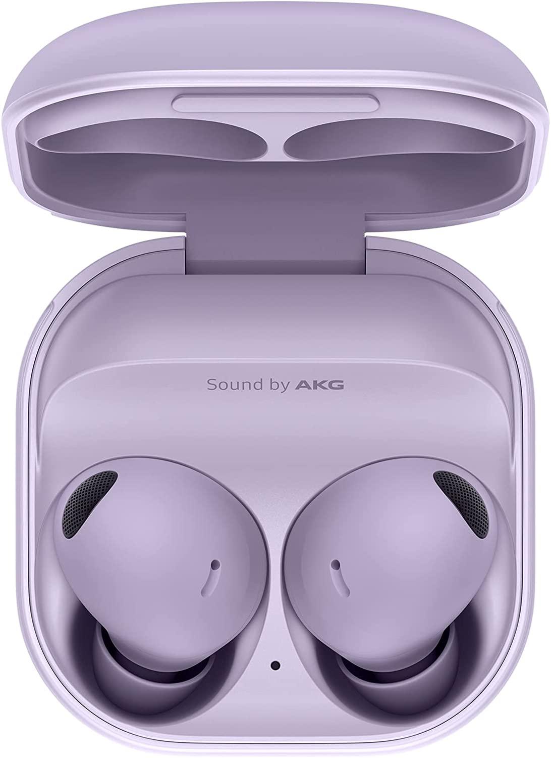 Samsung Galaxy Buds2 Pro Bluetooth Earbuds, True Wireless, Noise Cancelling, Charging Case, Quality Sound, Water Resistant, Bora Purple