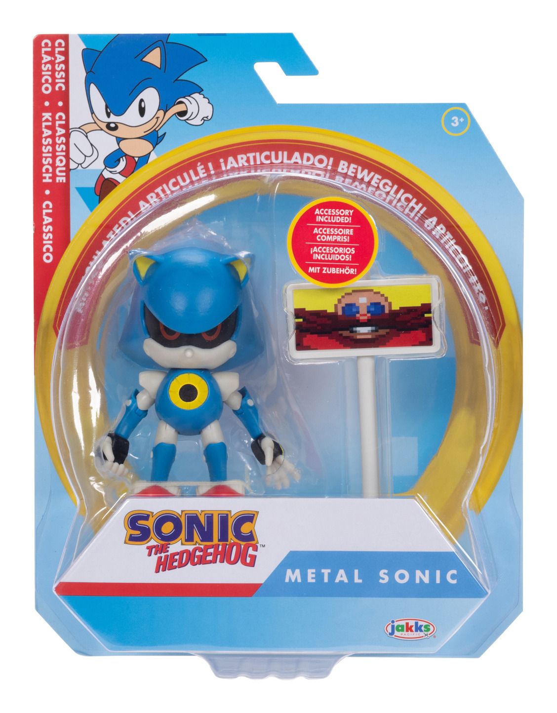 Sonic the Hedgehog 4-inch Articulated Action Figures with Accessories - Wave 18 - 1 Piece, Random Delivery