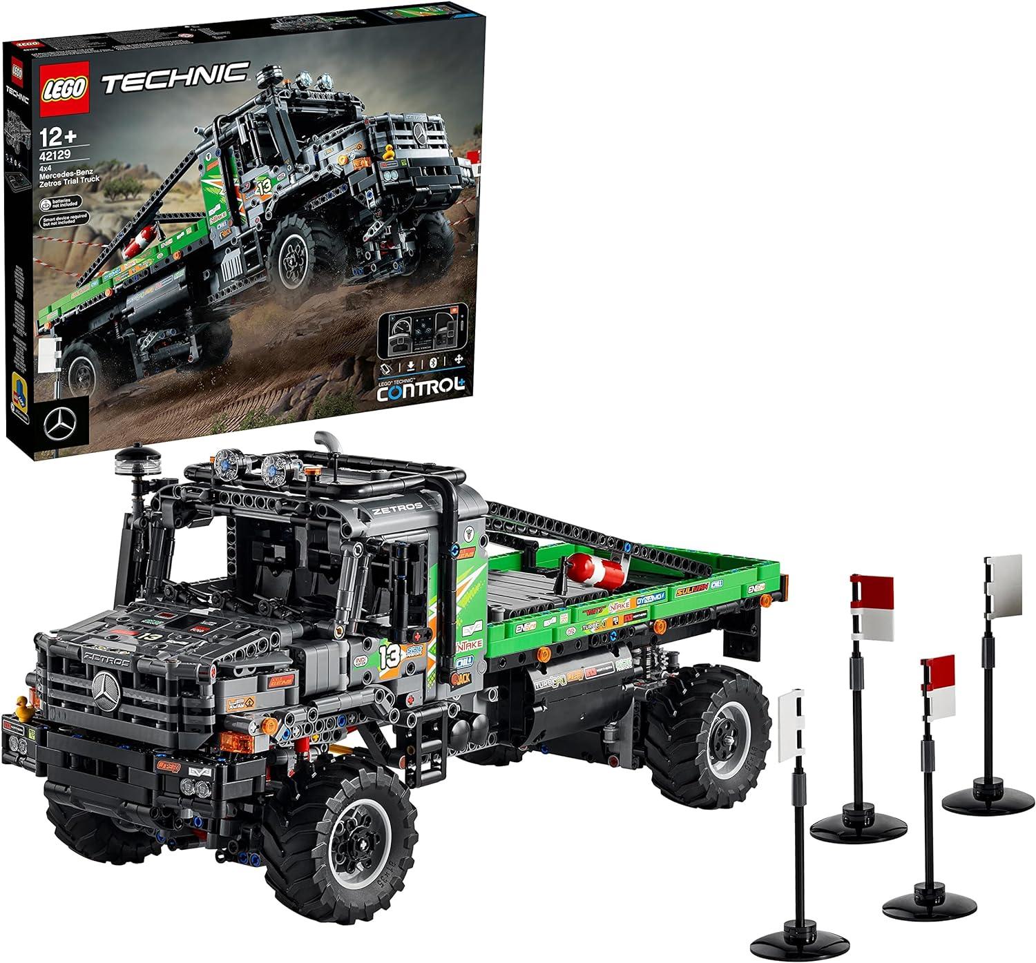 LEGO Technic 4x4 Mercedes-Benz Zetros Trial Truck Toy, RC Car, App-controlled Motor Vehicles Series, Engineering Gifts