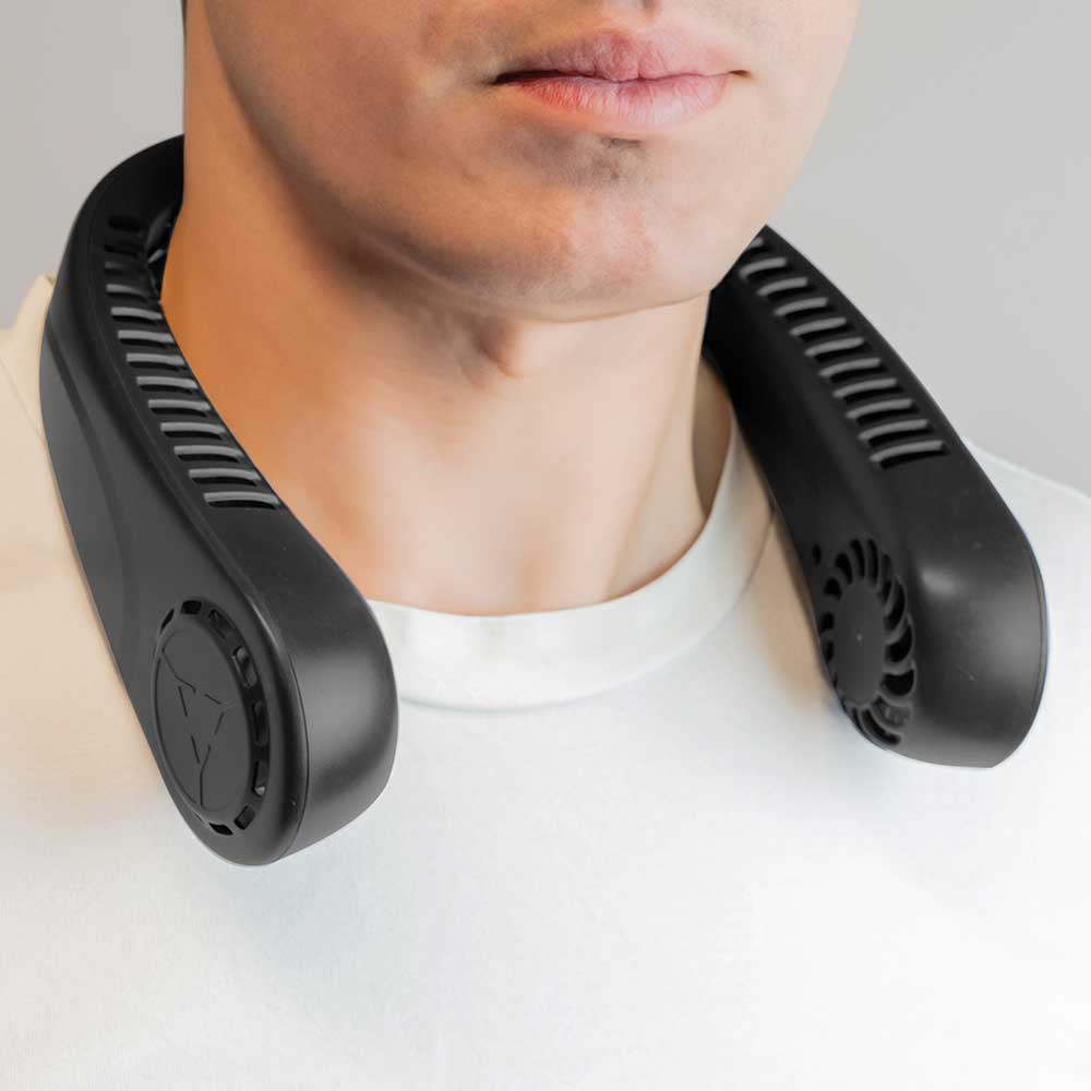 Be Cool Bladeless Neck Fan in Black