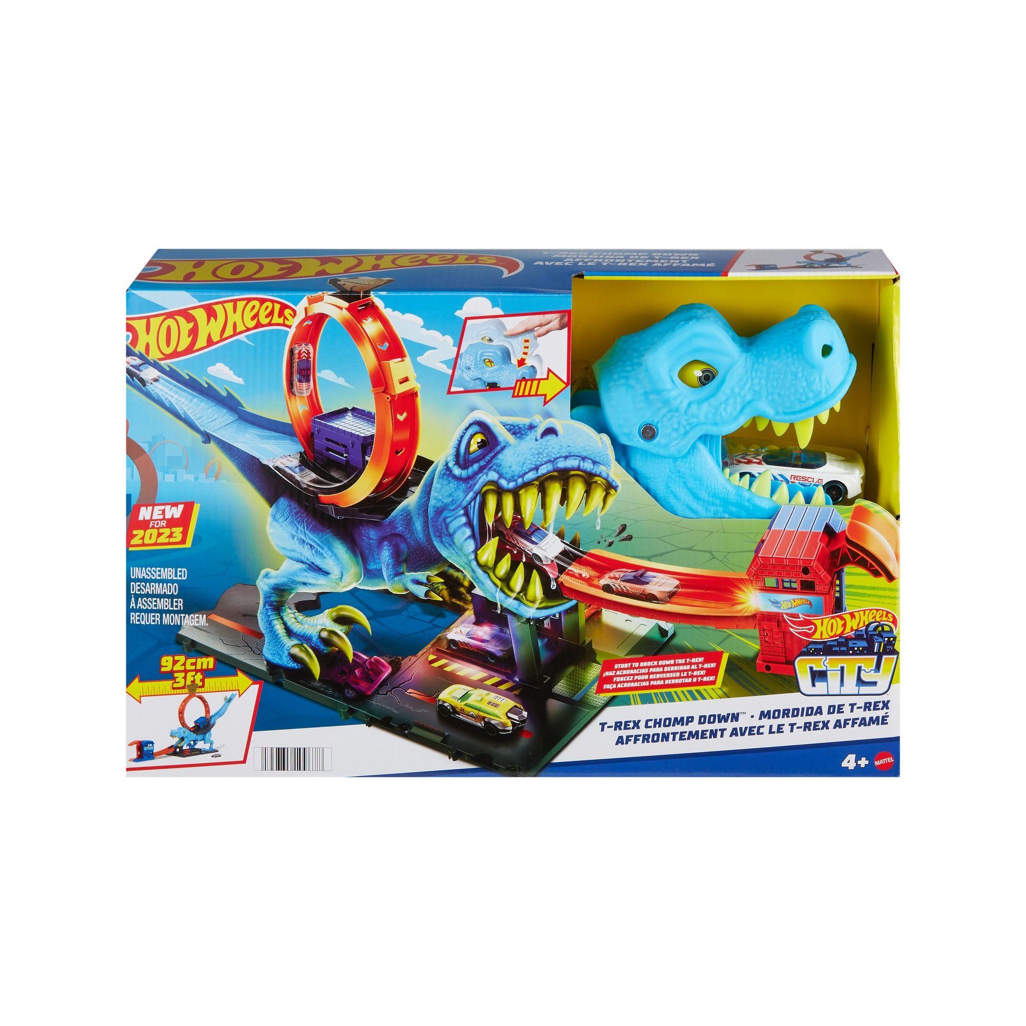 Hot Wheels City T-Rex Chomp Down Play Set