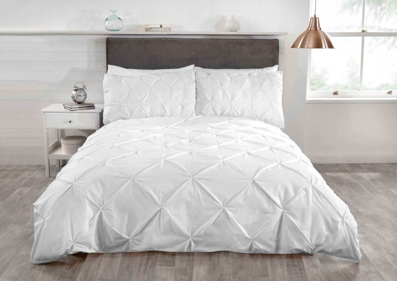 Balmoral Polycotton Duvet Set With Pillowcase Single White