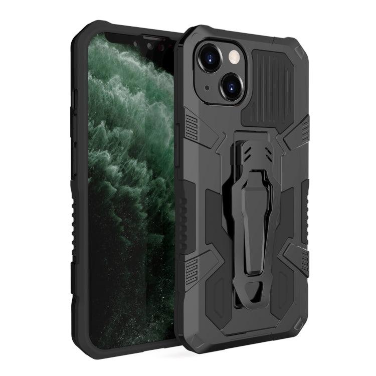 Apple iPhone 14 Machine Armor Warrior PC + TPU Phone Case Cover (Black)