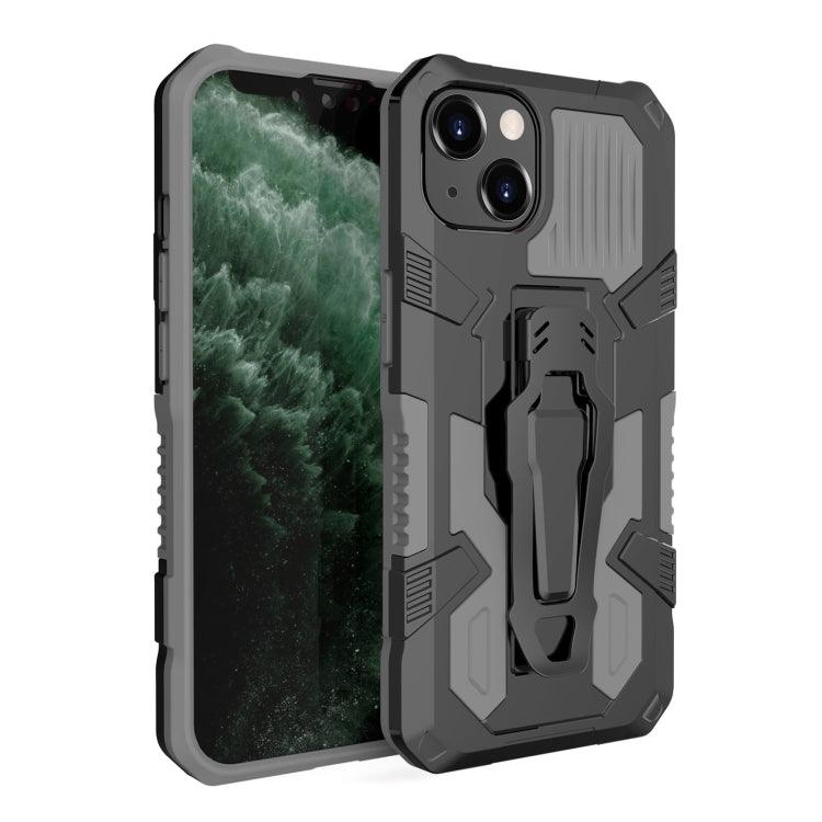 Apple iPhone 14 Machine Armor Warrior PC + TPU Phone Case Cover (Grey)