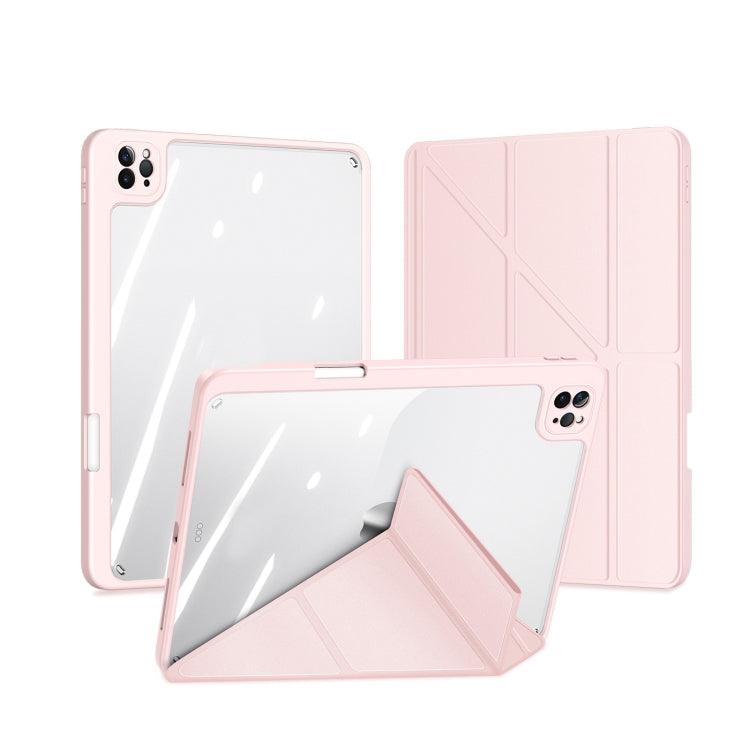 Apple iPad Pro 12.9 2022/2021/2020/2018 DUX DUCIS Magi Series Shockproof Tablet Case Cover (Pink)