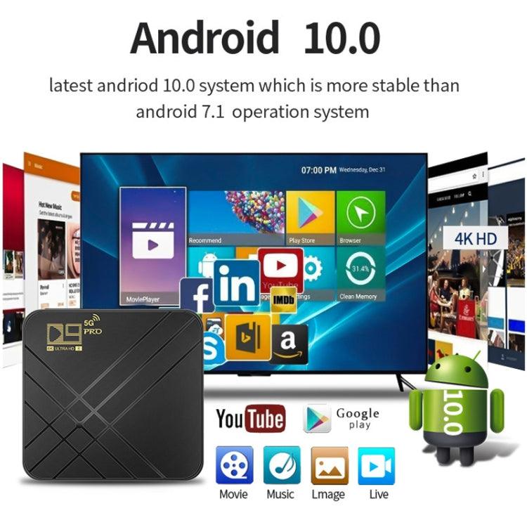 D9 PRO 2.4G/5G WIFI 4K HD Android TV Box, Memory:8GB+128GB (UK Plug)